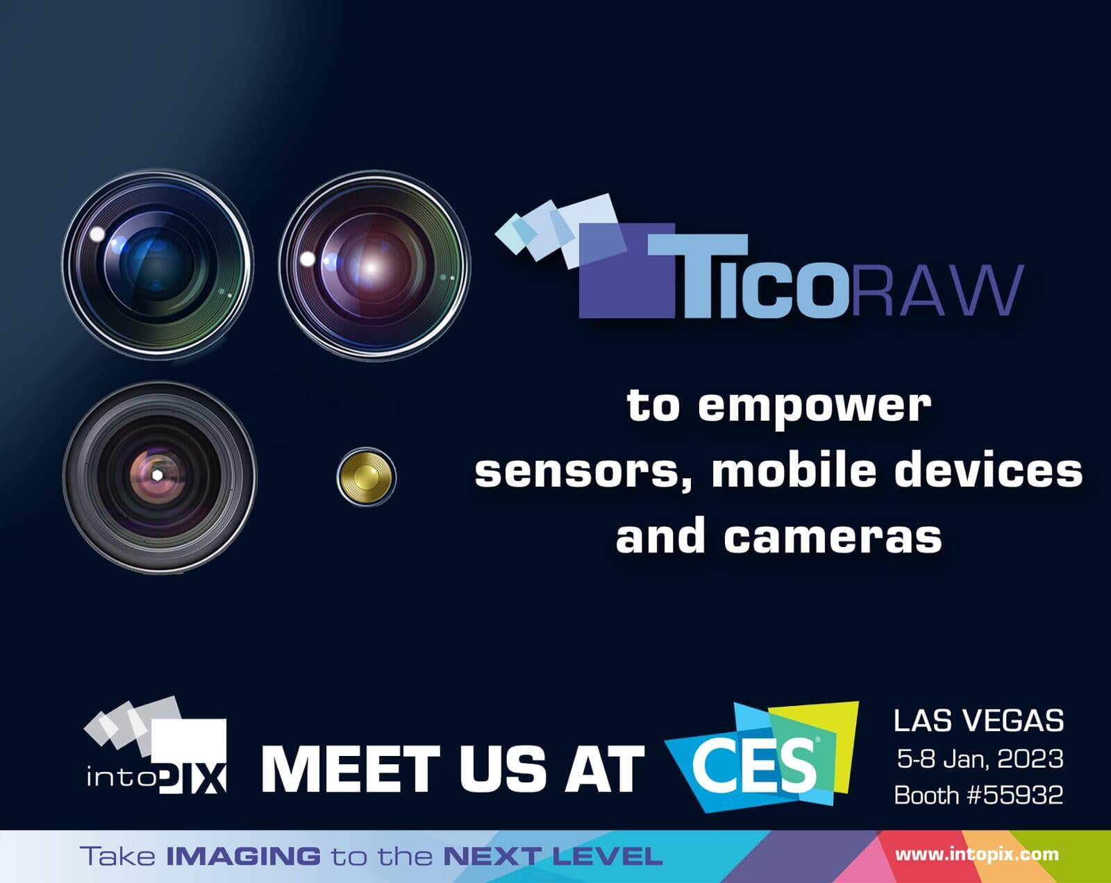 intoPIX TicoRAW技術為行動裝置、感測器和相機提供支援 CES 2023